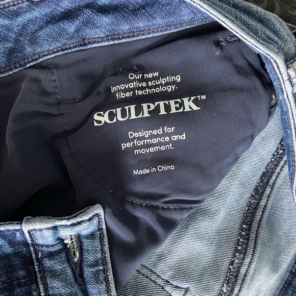 Athleta Sculptek Skinny Jeans Size 8 - Picture 4 of 4